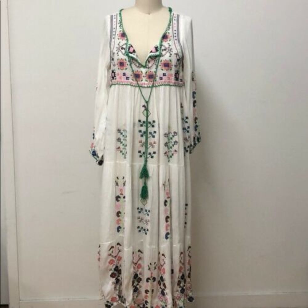 ALLISON NEW YORK Boho Maxi DRESS S/P